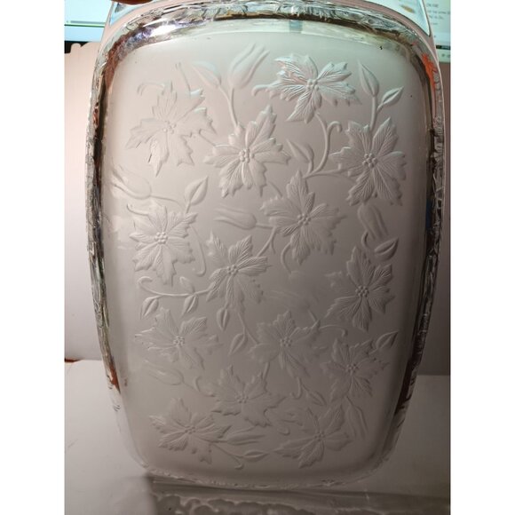 Princess House Poinsettia Baking Dish 9X11 Rectangular HolidayThanksgiving - Picture 8 of 10